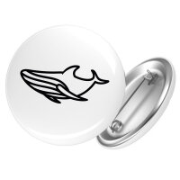 Button Blauwal Silhouette Anstecker