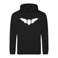 Unisex Hoodie Motte Silhouette Größe S-3XL