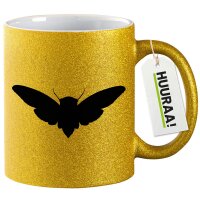 Glitzertasse Motte Silhouette 330ml