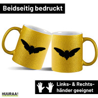 Glitzertasse Motte Silhouette 330ml