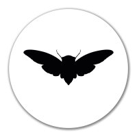 Aufkleber Motte Silhouette 10cm Sticker