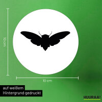 Aufkleber Motte Silhouette 10cm Sticker