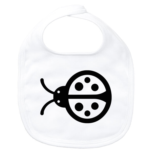 Baby Lätzchen Marienkäfer Silhouette Klettverschluss