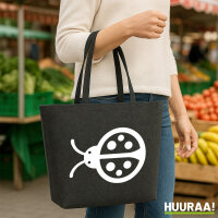 Filzshopper Marienkäfer Silhouette 22 Liter