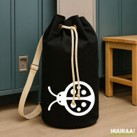 Seesack Marienkäfer Silhouette 20 Liter Rucksack Black