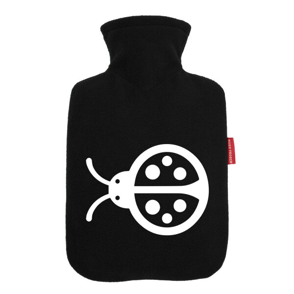 Wärmflasche Marienkäfer Silhouette