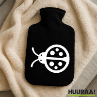 Wärmflasche Marienkäfer Silhouette