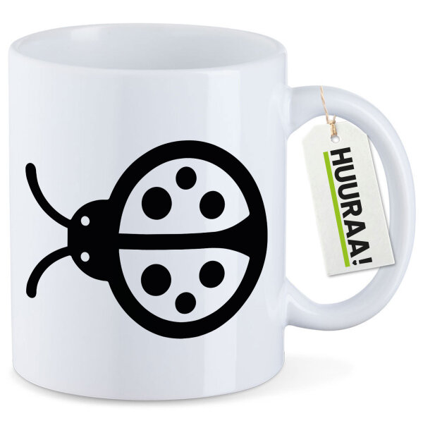 Kaffeetasse Marienkäfer Silhouette 330ml