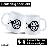Kaffeetasse Marienkäfer Silhouette 330ml