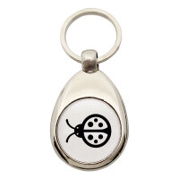 Schlüsselanhänger Marienkäfer Silhouette