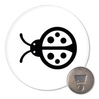 Magnet Marienkäfer Silhouette 59mm...