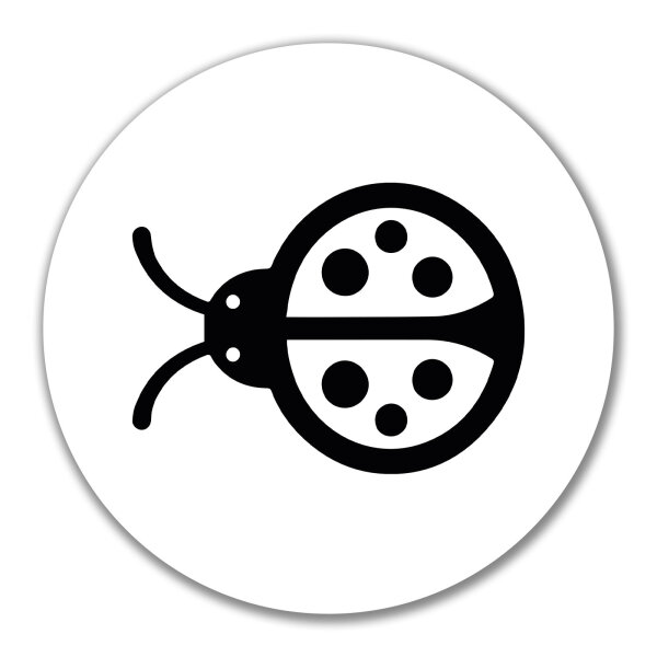 Aufkleber Marienkäfer Silhouette 10cm Sticker