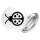 Button Marienkäfer Silhouette Anstecker
