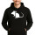 Unisex Hoodie Maus Silhouette Größe S-3XL