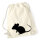 Turnbeutel Maus Silhouette 12 Liter