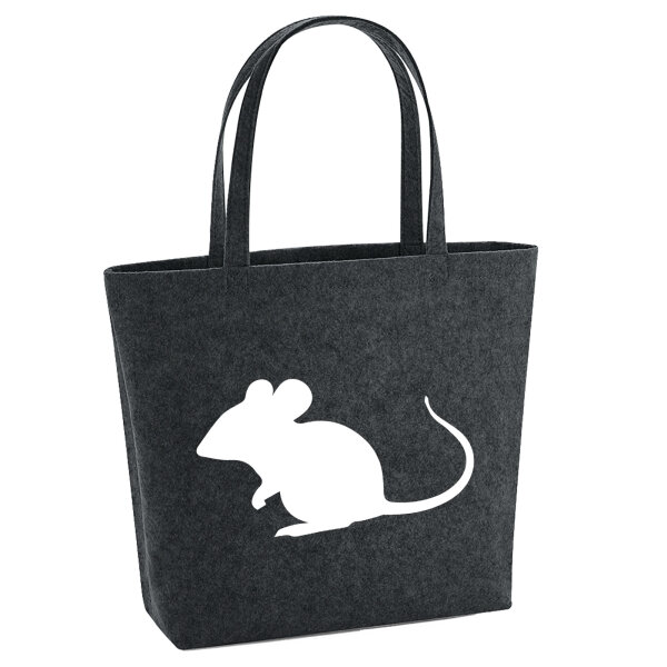 Filzshopper Maus Silhouette 22 Liter