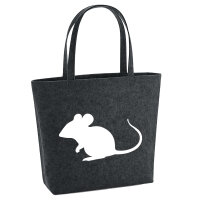 Filzshopper Maus Silhouette 22 Liter