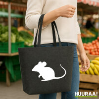 Filzshopper Maus Silhouette 22 Liter