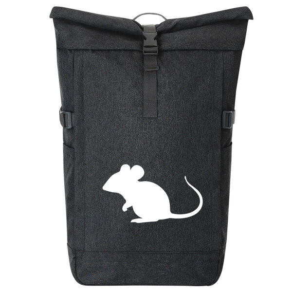 Kurierrucksack Maus Silhouette 30-44 Liter Black Melange