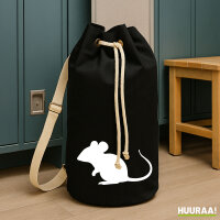 Seesack Maus Silhouette 20 Liter Rucksack Black