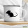 Emaille Tasse Maus Silhouette 300ml Vintage Emaille Becher