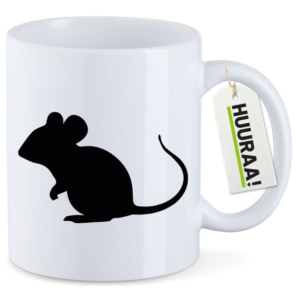 Kaffeetasse Maus Silhouette 330ml