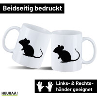 Kaffeetasse Maus Silhouette 330ml