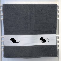 Handtuch Maus Silhouette 50x100cm