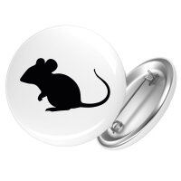 Button Maus Silhouette Anstecker