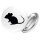 Button Maus Silhouette Anstecker