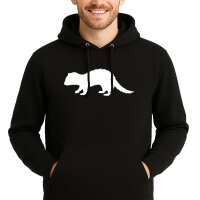 Unisex Hoodie Frettchen Silhouette Größe S-3XL
