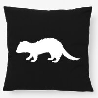 Kissen Frettchen Silhouette 40x40cm