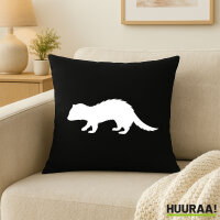 Kissen Frettchen Silhouette 40x40cm