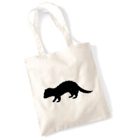 Jutebeutel Frettchen Silhouette 10 Liter