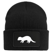 Beanie Frettchen Silhouette