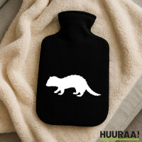 Wärmflasche Frettchen Silhouette