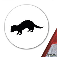 Aufkleber Frettchen Silhouette 10cm Sticker