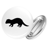 Button Frettchen Silhouette Anstecker