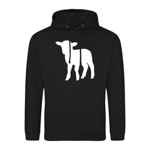Unisex Hoodie Lamm Silhouette Größe S-3XL
