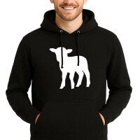 Unisex Hoodie Lamm Silhouette Größe S-3XL