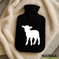 Wärmflasche Lamm Silhouette