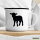 Emaille Tasse Lamm Silhouette 300ml Vintage Emaille Becher