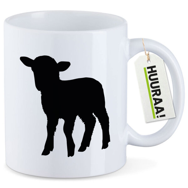Kaffeetasse Lamm Silhouette 330ml