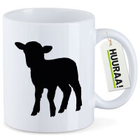 Kaffeetasse Lamm Silhouette 330ml