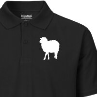 Damen Polo Shirt Schaf Silhouette Größe XS-XXL