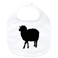 Baby L&auml;tzchen Schaf Silhouette Klettverschluss