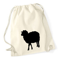 Turnbeutel Schaf Silhouette 12 Liter