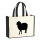 Jutetasche Schaf Silhouette 21 Liter Black