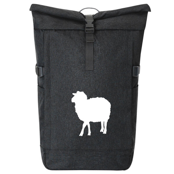 Kurierrucksack Schaf Silhouette 30-44 Liter Black Melange