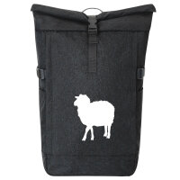 Kurierrucksack Schaf Silhouette 30-44 Liter Black Melange